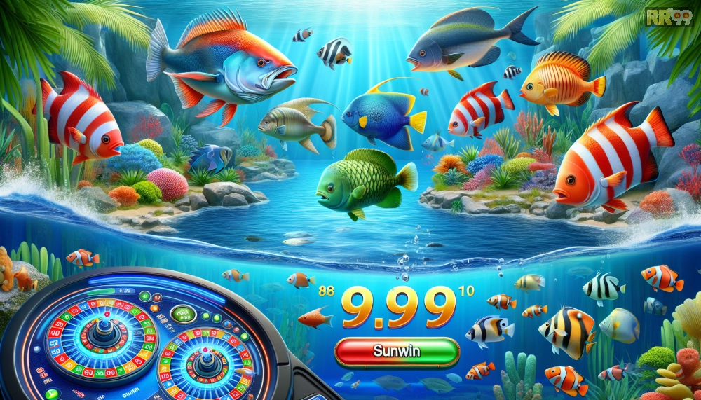 Giao diện chơi bắn cá SunWin với các loài cá đa dạng