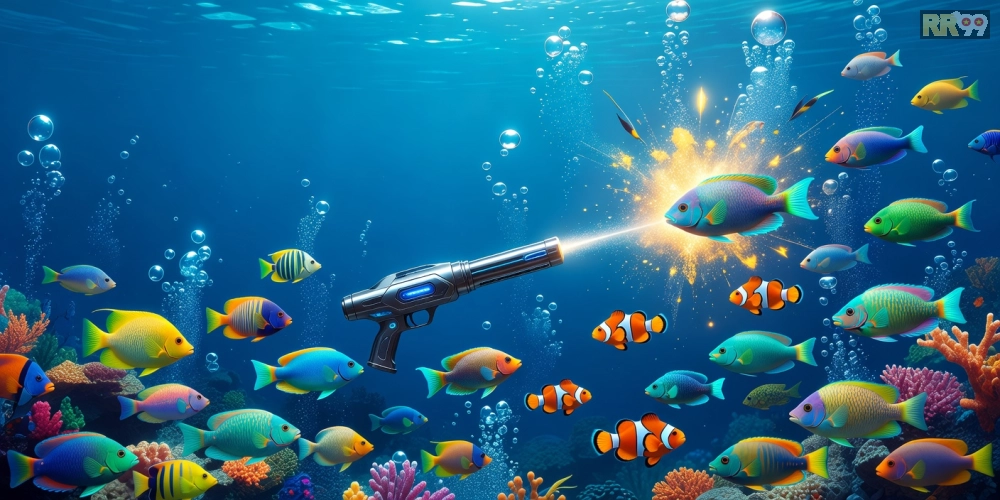Khám phá giao diện sống động của game bắn cá rr99 với đồ họa 3D hấp dẫn