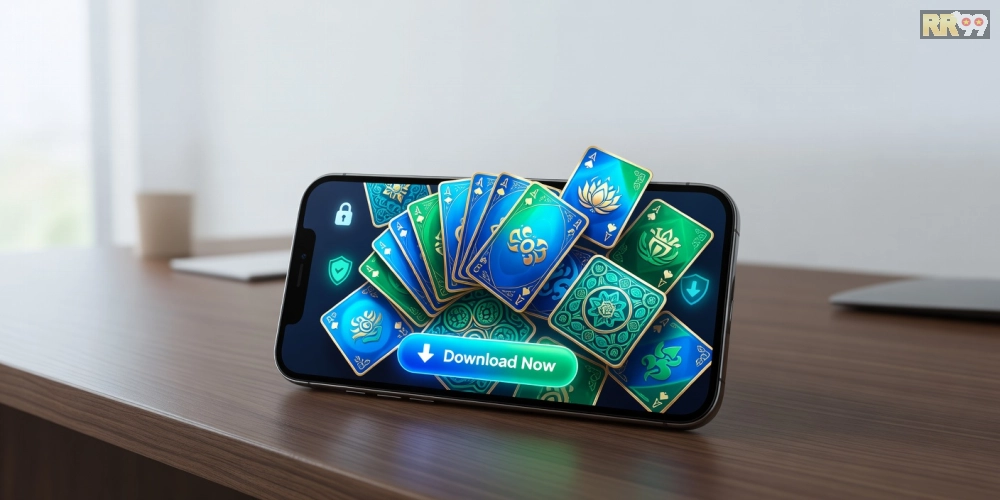 Hình ảnh minh họa khái niệm tải game bài rr99 với giao diện ứng dụng hiện đại