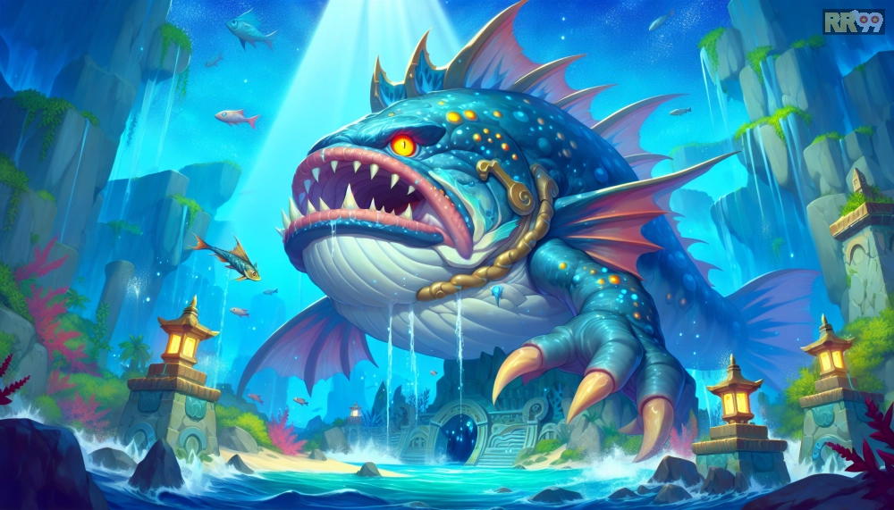 Minh họa boss cá khổng lồ trong Vua Bắn Cá
